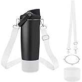 Accessories Set Compatible with Owala 30oz & 40oz FreeSip Sway Bottles & Tumblers, Carrier with Strap & Silicone Boot, Adjustable Shoulder Crossbody Handle Strap
