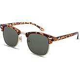 Pro Acme Semi-Rimless Polarized Sunglasses UV 400 Protection for Women Men