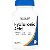 Nutricost Hyaluronic Acid Capsules 100mg,120 Vegetarian Capsules | Gluten-Free &amp; GMO-Free