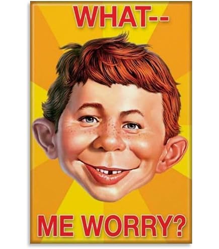 Amazon.com: What, Me Worry Vintage Alfred E. Neuman Poster Art