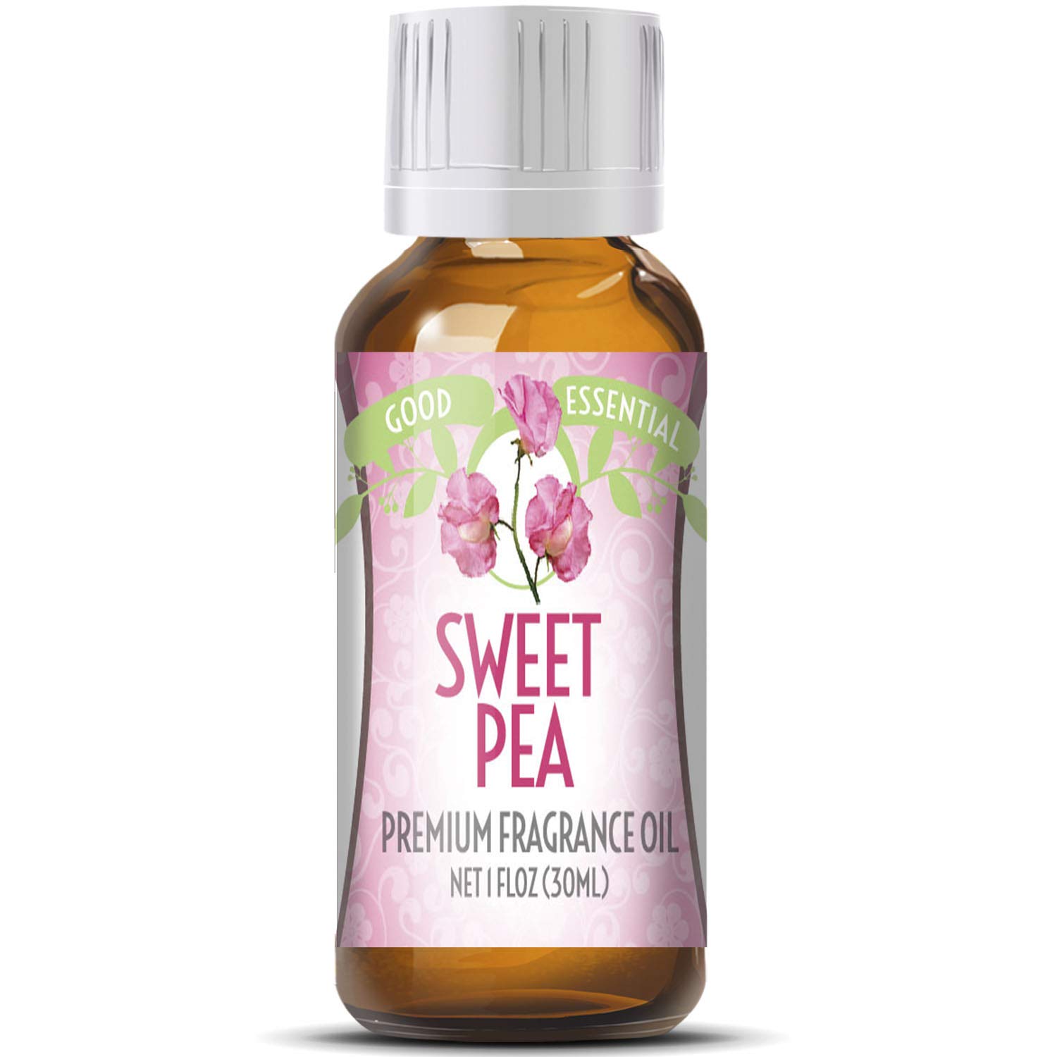 Sweet Pea Scented Oil by Good Essential (Huge 1oz Bottle - Premium Grade Fragrance Oil) - Perfect for Aromatherapy, Soaps, Candles, Slime, Lotions, and More!