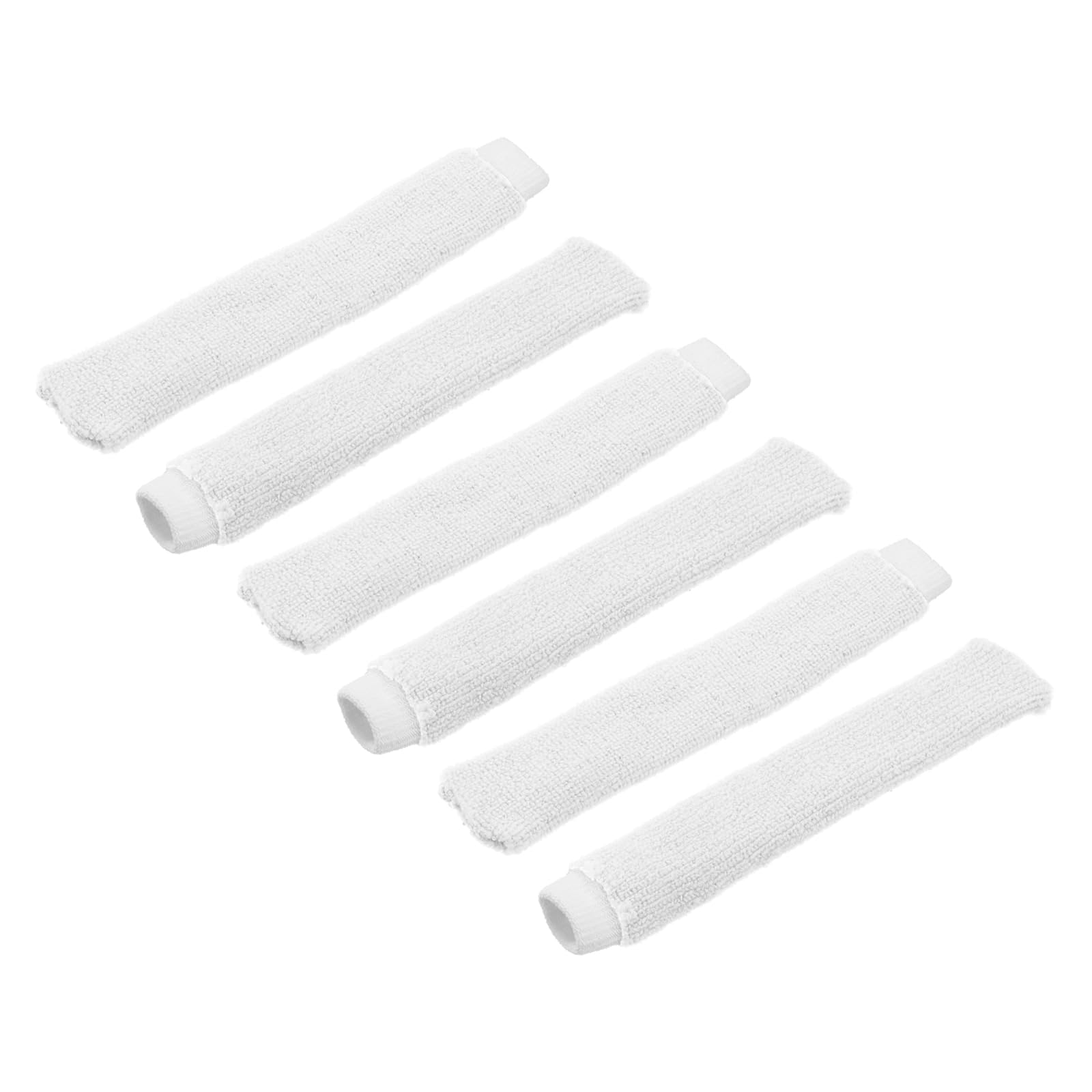 M METERXITY 6 Pack Badminton Towel Overgrip - Nylon Anti-Skid Sweatband Tennis Racquet Grip, Apply to Badminton/Tennis/Golf Handle (White)