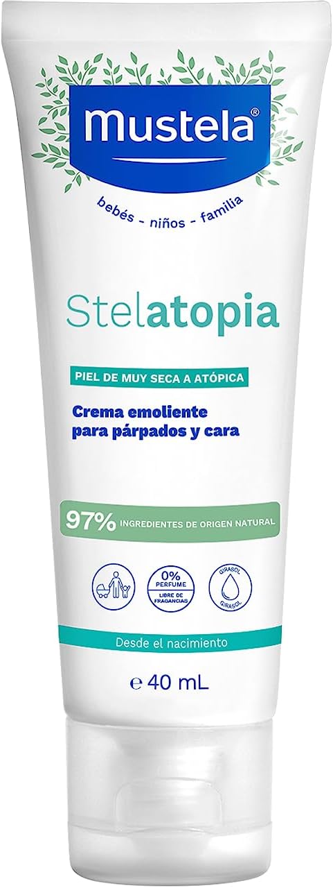 Mustela Stelatopia Emollient Cream Face 40ml Atopic Prone Skin For Babies