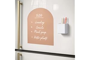 Orelle MagicWall | Magnetic Wall Decal Arch | Peel and Stick Magnetic Chalkboard for Wall | Kids Wall Decals | Playroom Essentials | Includes Chalk & Holder | Mini | 8.5 x 11 | Mocha