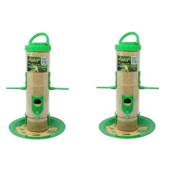 Amijivdaya Large Bird Food Feeder With Holding Handle Pack Of 2