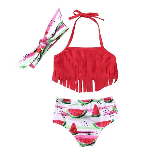 baby girl red swimsuit