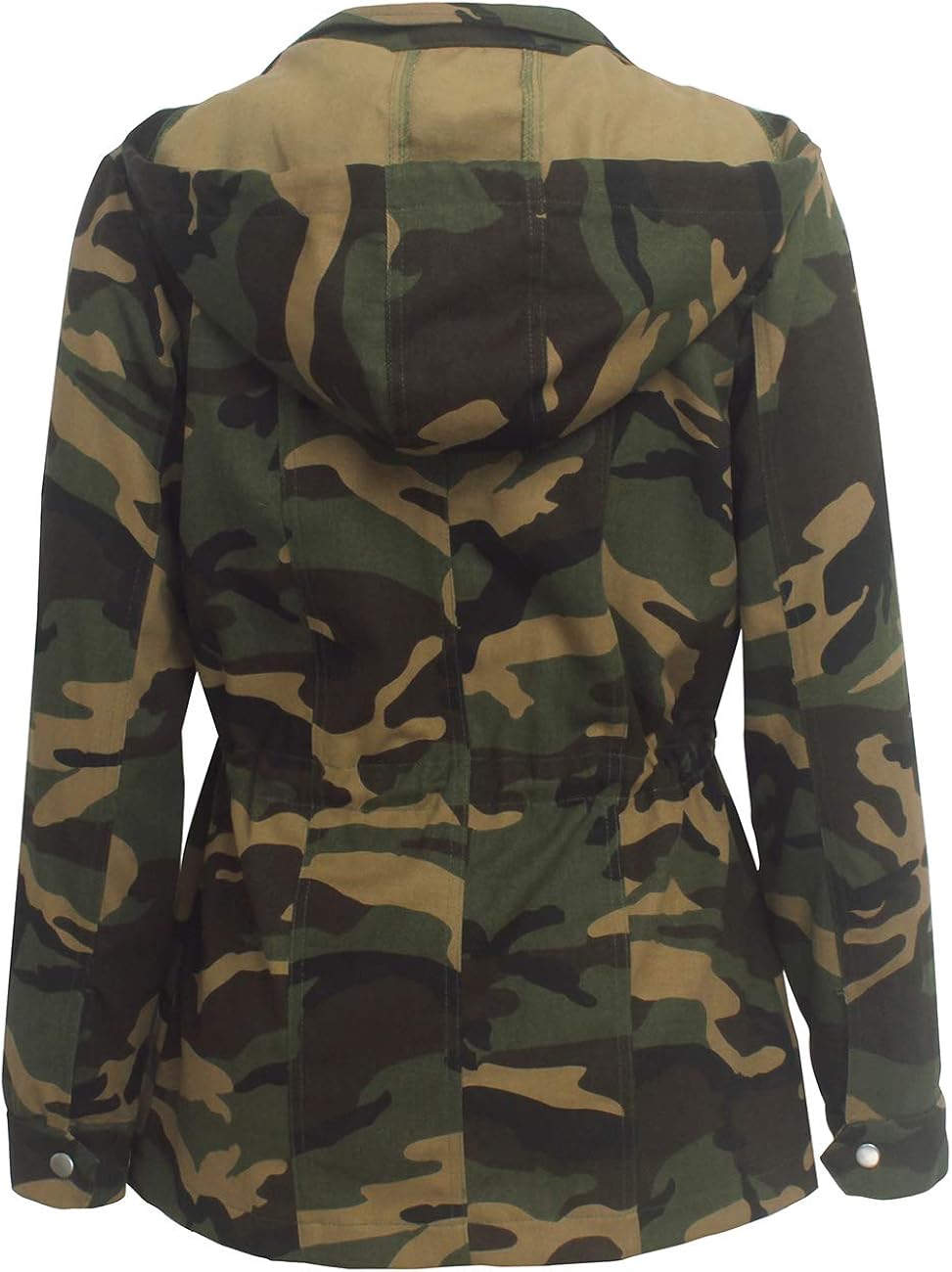 SheKiss Women Camouflage Paint Lightweight Jackets Long Sleeve Zipper