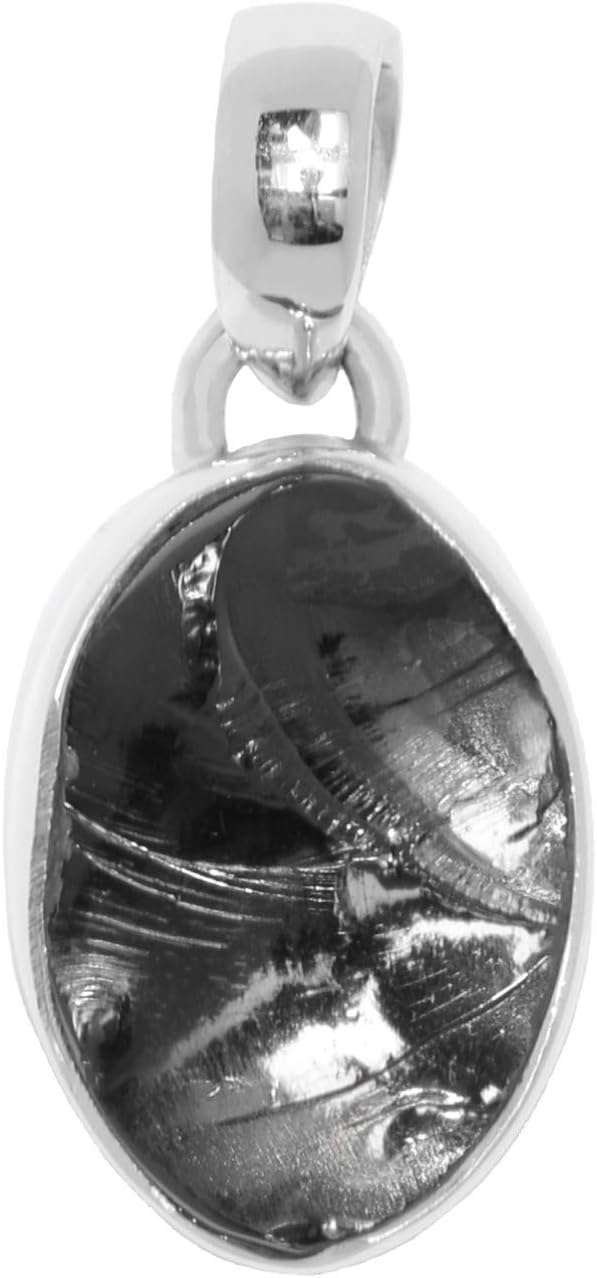 ERCE Elite Shungite Pendant oval 925 Sterling Silver