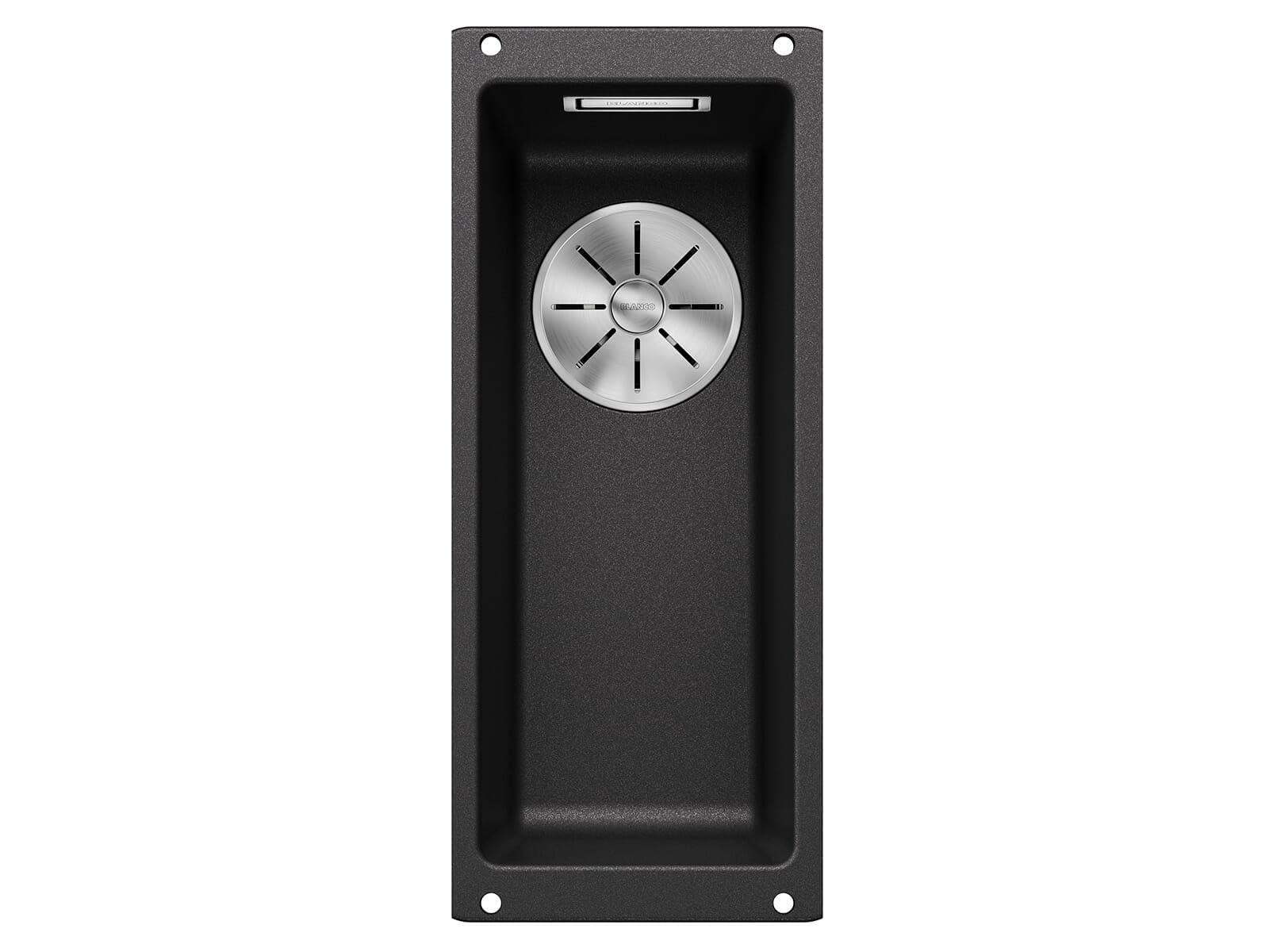 BLANCO SUBLINE 160-U | SILGRANIT Sink in Anthracite | Installation Type: undermount Installation | for 30 cm Wide Base cabinets | One Cut-Out and only one Installation | [19x46x14.2 cm]