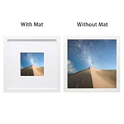 KINLINK 8x8 Picture Frames White, Photo Frames with