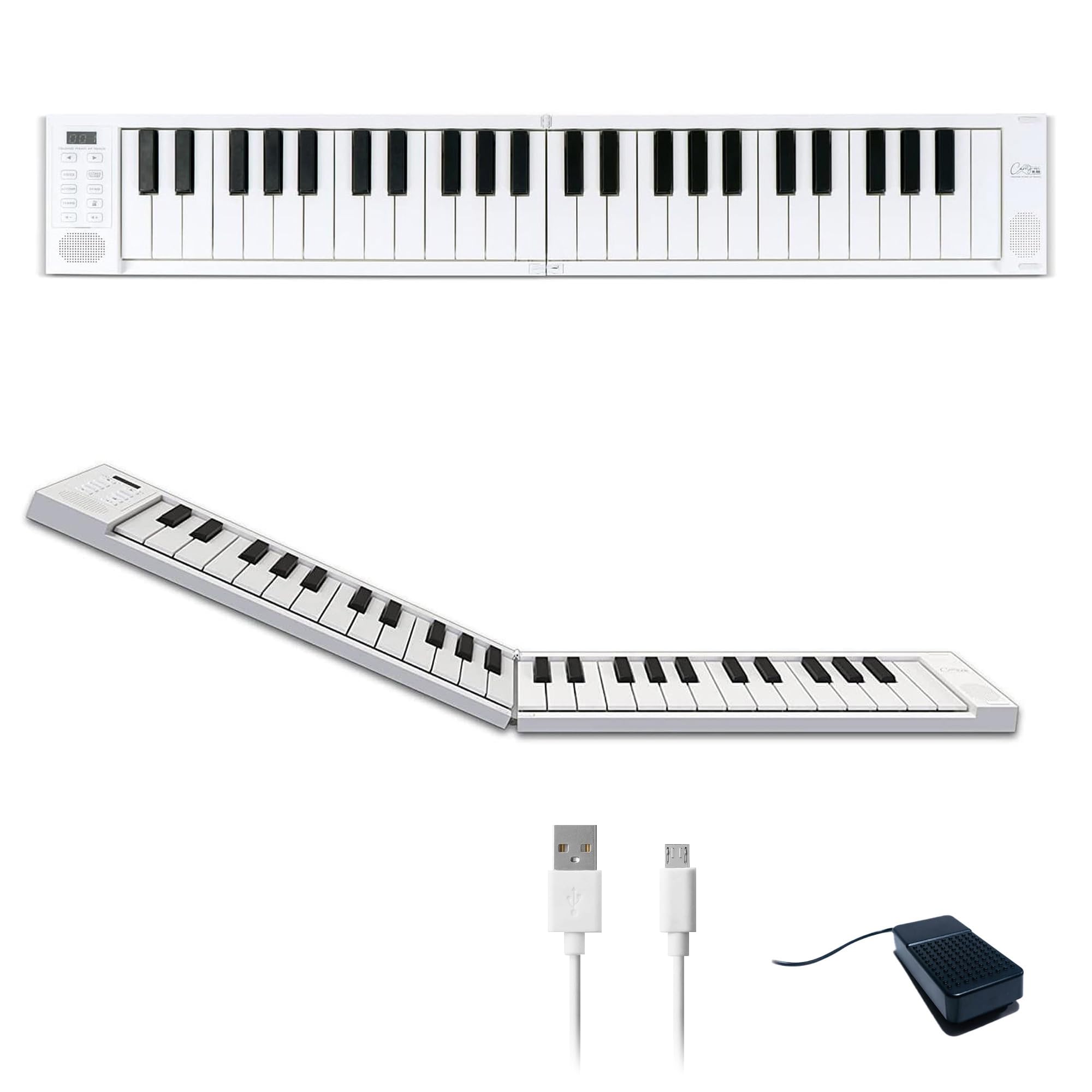 Blackstar BA203012 Carry-on Folding Piano | 49 Keys Portable Piano Keyboard USB MIDI Controller with Built in USB Rechargeable Battery