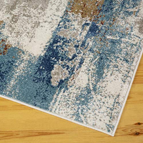 LUXE WEAVERS Austin Collection 5576 Multi 8x10 Modern Abstract Area Rug Pricepulse