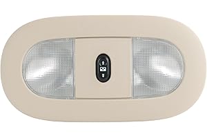 Rimamoka LED Overhead Console Dome Map Light Interior Roof Reading Lamp Compatible with 2008-2010 Ford F-250 F-350 F-450 F-550 Super Duty Replace# 8C3Z-25519A70-AA, 4L3Z-13783-AA, D8BZ-13466-A, Beige