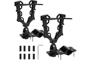 LONSDA Upgraded Single ATV/UTV Gun Rack, Hunting Tool Holder Mount Compatible with UTV/ATV/Golf Cart/Bicycle, Holding Gun Bow Hunting Tool Shovel Hoe Sickle