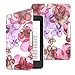 MoKo Case for Kindle Paperwhite, Premium Ultra Lightweight Shell Cover Fits All Paperwhite Generations Prior to 2018 (Will not fit All-New Paperwhite 10th Generation), Floral Purple