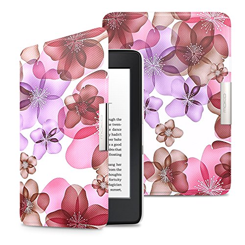 MoKo Case for Kindle Paperwhite, Premium Ultra Lightweight Shell Cover Fits All Paperwhite Generations Prior to 2018 (Will not fit All-New Paperwhite 10th Generation), Floral Purple