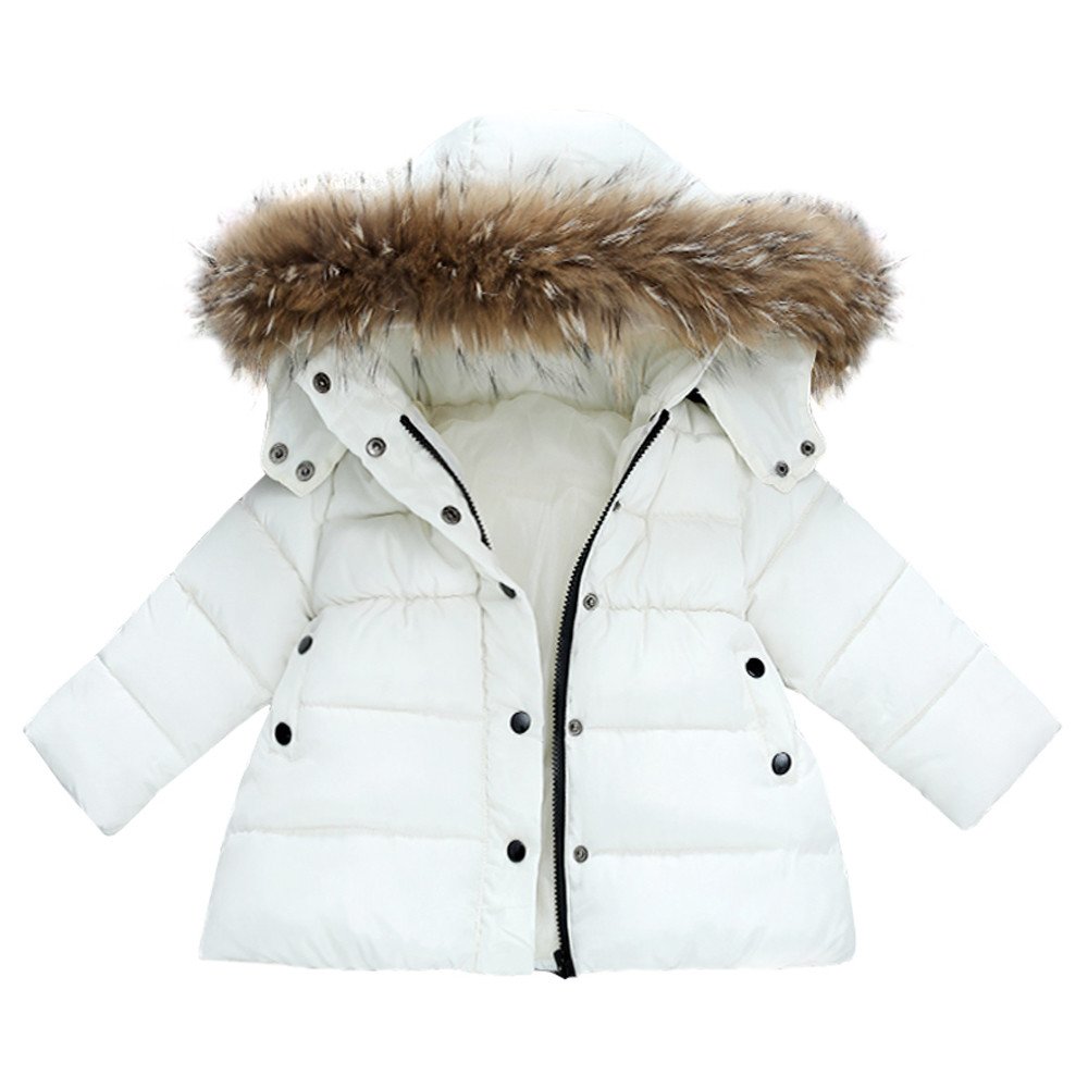 white fur baby jacket