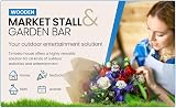 TIMBELA Wooden Market Stall House Garden Bar Kiosk 263x336cm Shiplap M150A view 7