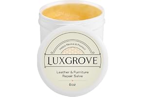 LUXGROVE® Leather & Furniture Repair Salve- Polisher, Leather Cleaner and Conditioner for Furniture - UV Protectants Help Pre