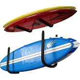 SUP Paddle Board and Kayak Storage Rack,Surfboard Wall Mount and Kayak Rack | Garage Ceiling Wall Storage Racks,Heavy-Duty Paddle Board Organizer,Up to 10" Thick and 50 lbs Max,Hang 1-3 Surf or SUP Board