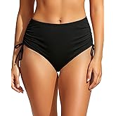 Holipick Swimsuit Bottoms for Women - High Waisted Bikini Bottoms Tie Side Tummy Control Bathing Suit Bottom
