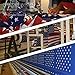 Valley Forge American Fan Flag 1.5' x 3' Polycotton Sentinel 100% Made in U.S.A. Stars and Stripes Bunting Canvas Header Brass Grommets 2-Pack Model PMF-2-T