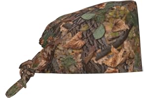 FATTTYCY Surgical Scrub Cap with Sweatband Adjustable Tie Back Working Cap for Men Women