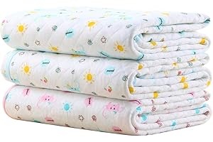 Waterproof Diaper Changing Pads Portable - Breathable Leak Proof Mattress Pad Protector Baby Changing Mat for Toddler, Kids P