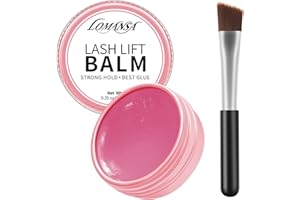 Lomansa Lash Lift Balm Glue - Strong Hold Eyelash Perm Adhesive & Brow Lamination Gel, Water Soluble, Easy to Adjust, Salon &