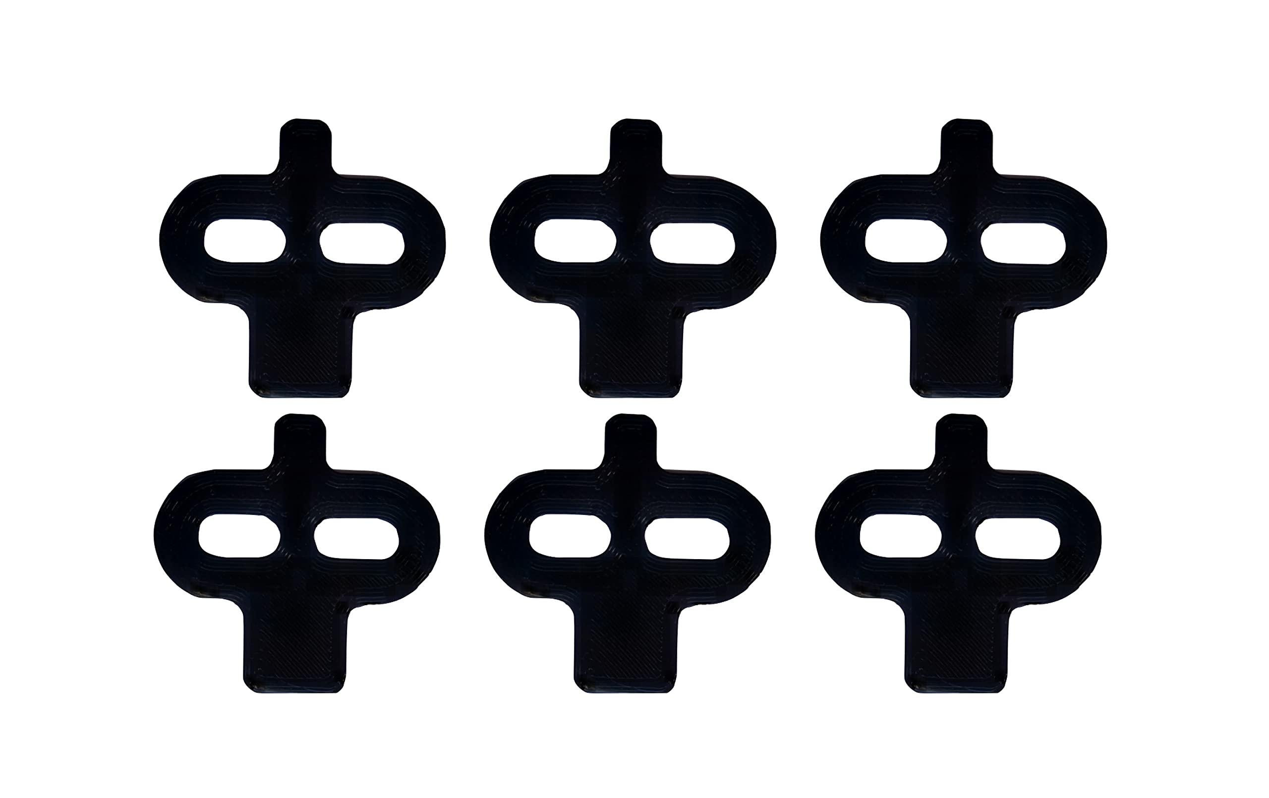 MTB Cleat wedge 6 x 1 degree stackable - Black