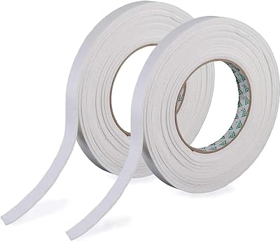 D.A.Y. Republic Self Adhesive Foam Tape 9mm x 5mm x 5M White 2 Rolls