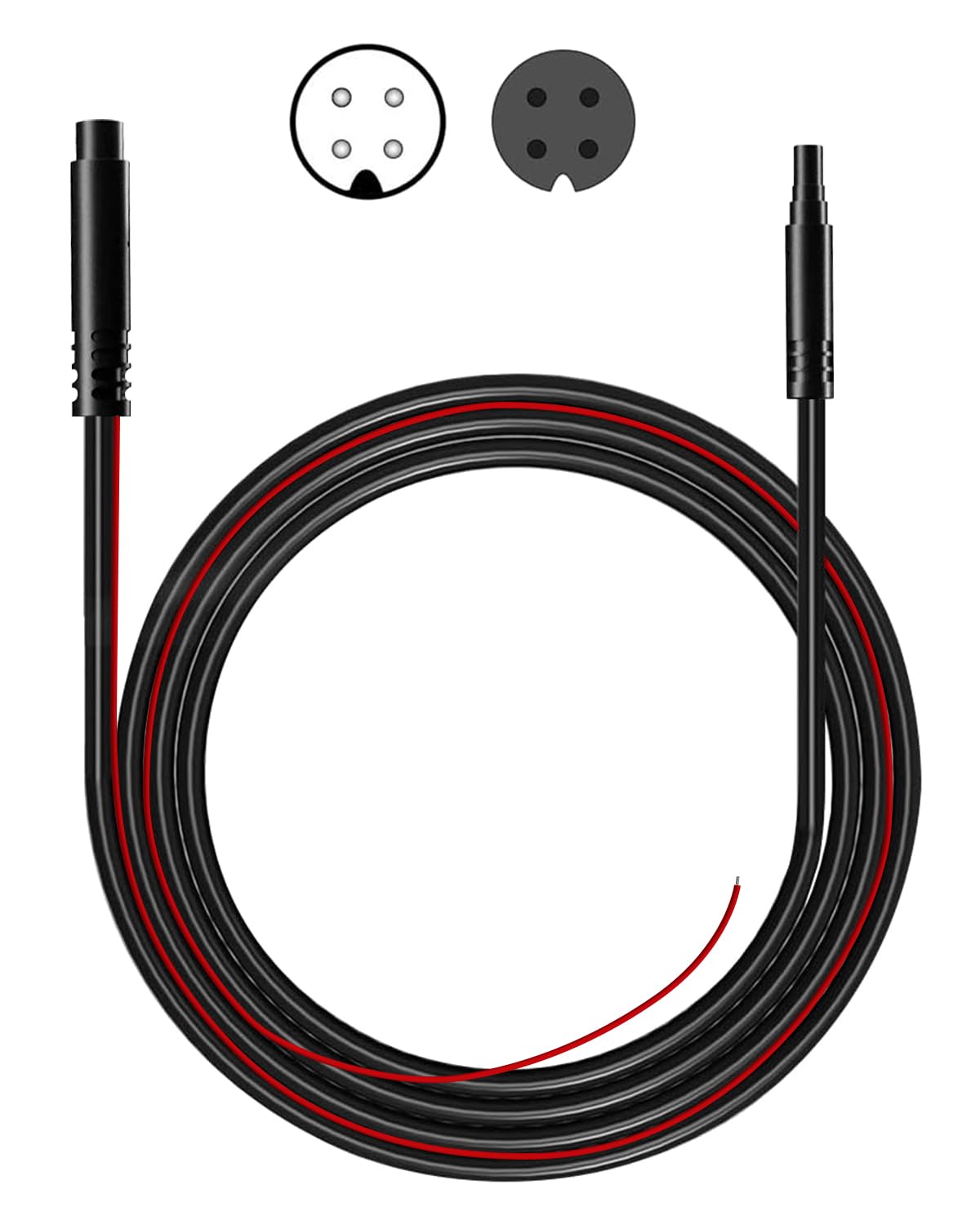 AZDOME Extend Cable (YCX01) for PG17/M300S/GS63H Pro/M550 Pro/ M580, 4 Pin 6m, extend cable for mirror dashcam rear view camera rear car recorder cable