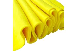 Jtnohx Color Felt, 1 Square Yard Felt Fabric, 1.4mm Thickness Flexible Craft Felt Sheets, Felt by Yard for Art & Craft Project (Yellow)