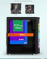 ATX Mid-Tower PC Case 6x 120mm ARGB Fans Tempered Glass USB 3.0 Gaming view 8