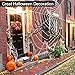 UMIKU 140'' Halloween Spider Web + 50'' Fake Spider Decorations Giant Spider Web Halloween Spider Decoration for Indoor Outdoor Halloween Decorations for Party Costume House Garden Yard Wall Bar