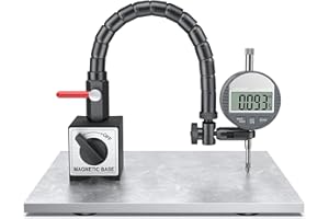 HDLNKAK Dial Indicator Magnetic Base, Digital Dial Indicator Tools Set for Alignment, Precise Measurement Tool with Flex Arm 