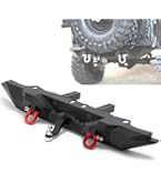 Parachoques Trasero Metalico Con Luces LED Para RC Crawler - Compatible Con Traxxas SCX10II