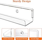 Lifewit 4 Pack 12" Clear Floating Shelves Vinyl Record Display Shelves view 5