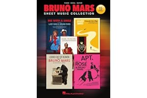 Bruno Mars - Sheet Music Collection for Piano, Vocal, and Guitar | 15 Pop Hits with Lyrics, Chord Symbols, and Guitar Frames | Songbook Featuring Uptown Funk, 24K Magic, Talking to the Moon