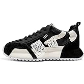 Men's Low - top Lace - up Casual Sneakers: Breathable Mesh, Thick Bottom. Great for Running, Jogging, Camping, All - Season Wear.
