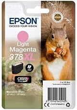 Epson 378XL Light Magenta High Yield Ink Cartridge Genuine Claria Photo HD