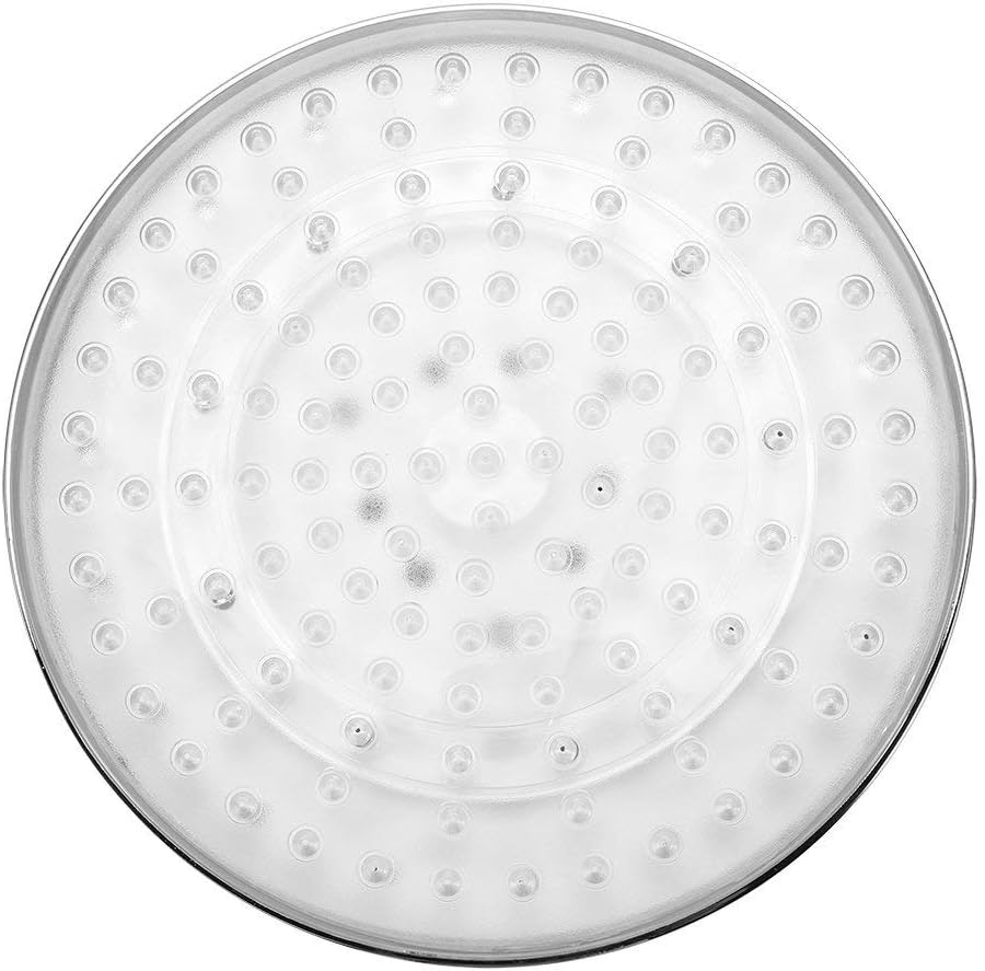 8 Inches Water Temperature LED Shower Head 3 Color Changing Automatic RGB LED Light Lamp Shower Head Top, Blue,green,red,silver - Image 3