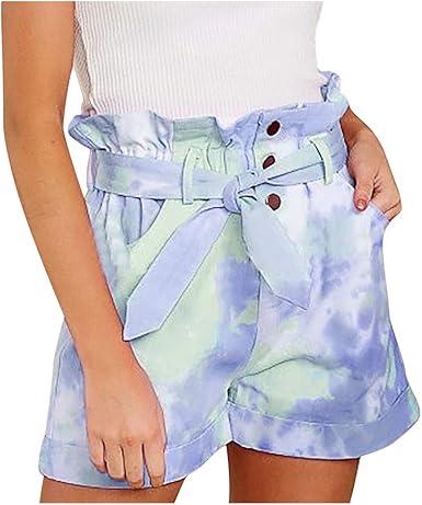 high waisted bow shorts