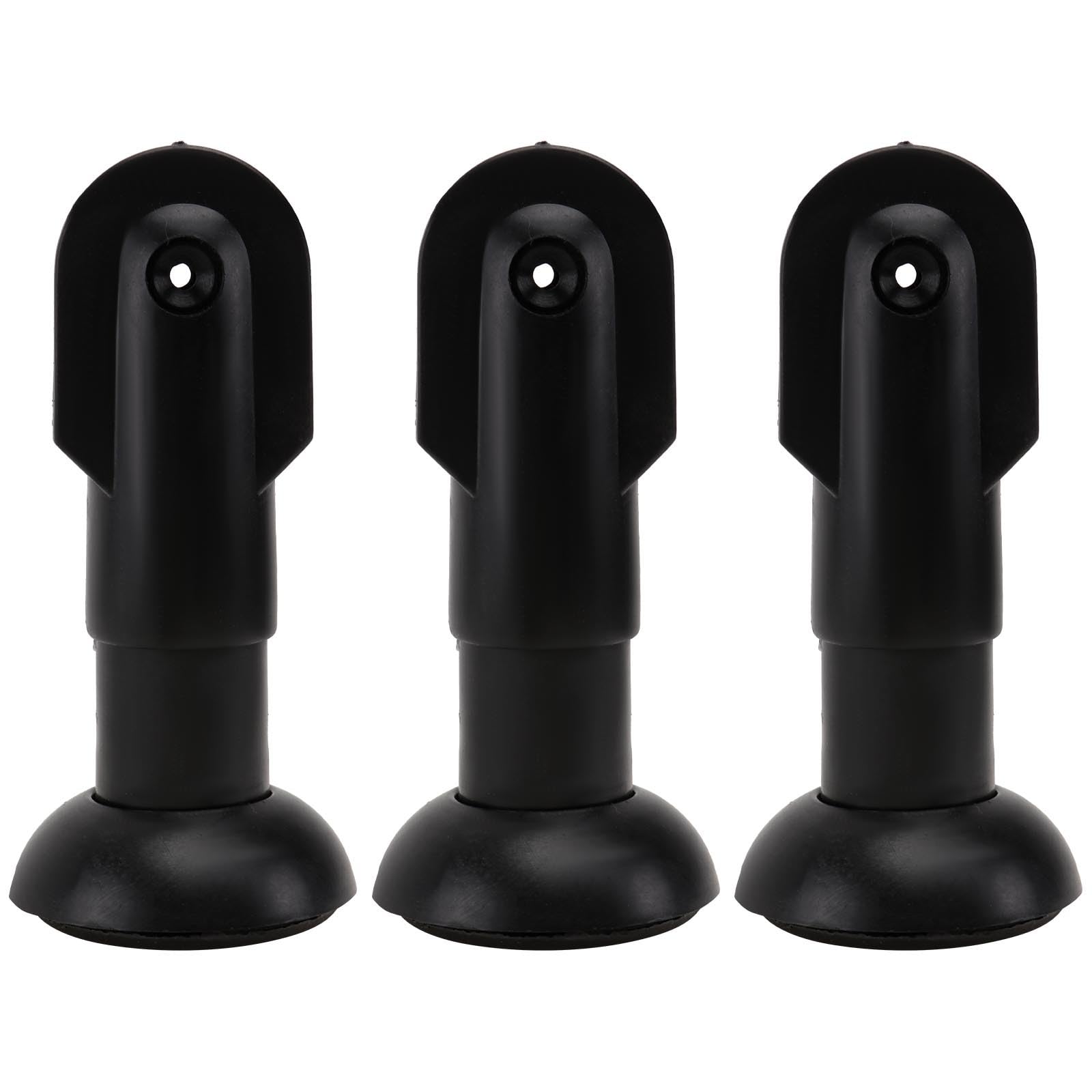 DOITOOL Toilet Partition Support Feet 3Pcs Durable Plastic Restroom Cubicle Fittings with Thickened Structure for Stable Load Bearing 6.5 X 2.8 X 2.8 Inch