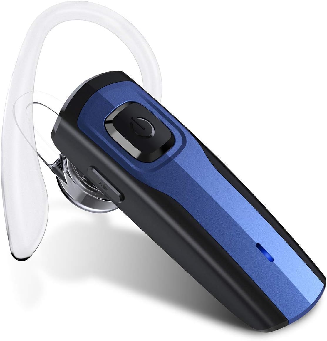 OUGE Bluetooth Headset, Bluetooth Earpiece Handsfree Earphone Wireless Headphone for Business Trucker, Bluetooth 4.1 Compatible for iPhone Android Cellphone (BLUE) (Blue_SEED)