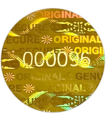 100 Custom Chrome Tamper Evident Warranty Void Labels - 1.75" X 0.75" Security Stickers