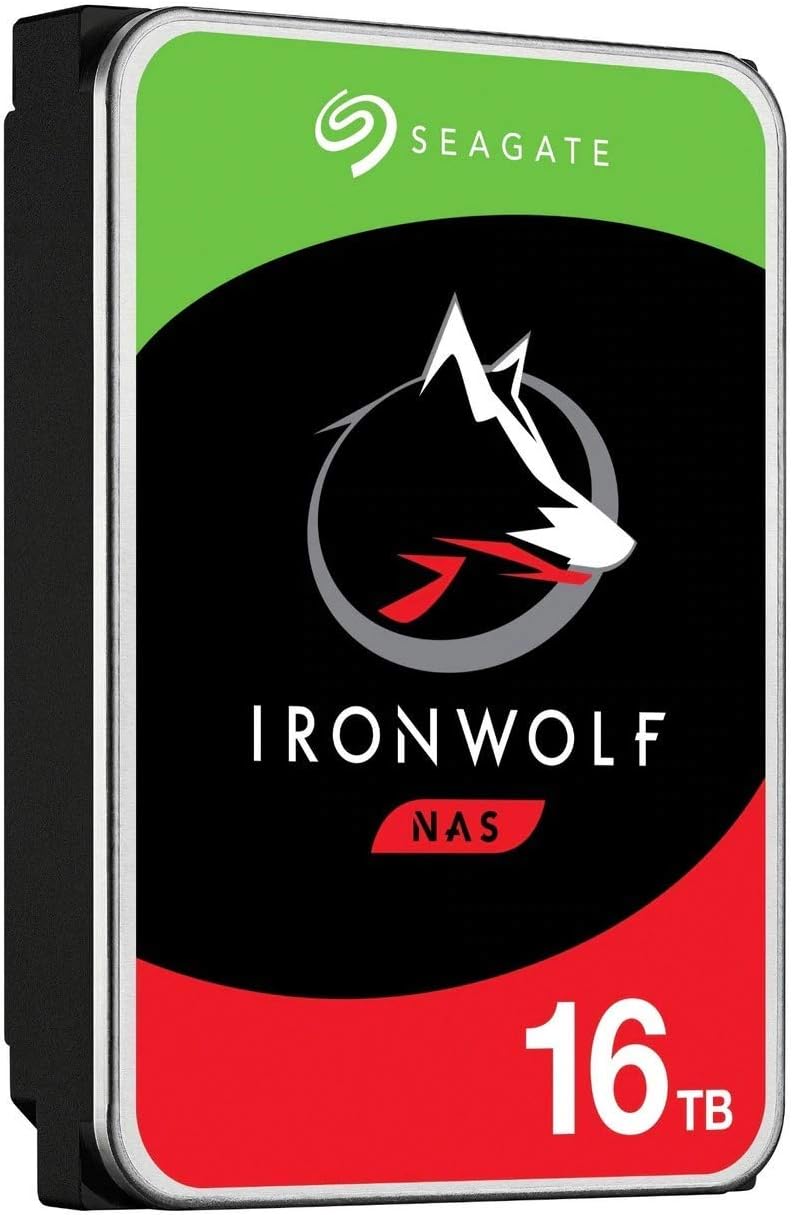 Seagate IronWolf 16TB SATA III 3.5" Hard Drive - 7200RPM, 256MB Cache, Silver, 16000 Go