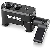 SmallRig NATO Clamp, Quick Release Clamp with 1/4" 3/8" M2.5 Thread for Cold Shoe Monitor Support Camera Cage - 1973