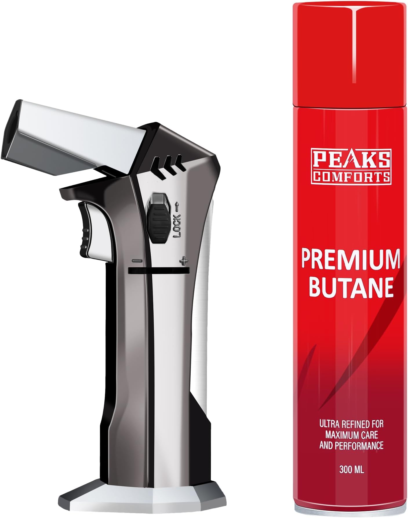 Butane Torch with Butane Fuel Refillable Torch Lighter, Kitchen Torch