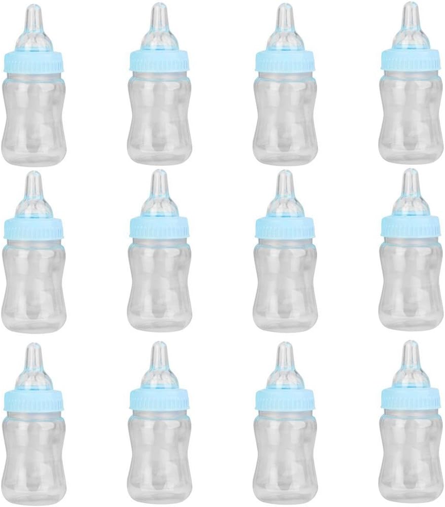 Small Feeding Bottles 12 Pcs Candy Bottle Gift Box Feeder Style Gift Box for Newborn Birthday Party Decoration